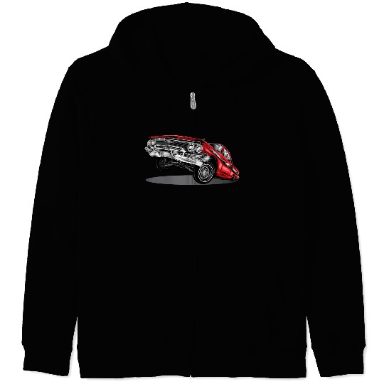 lowrider car Zip Hoodies