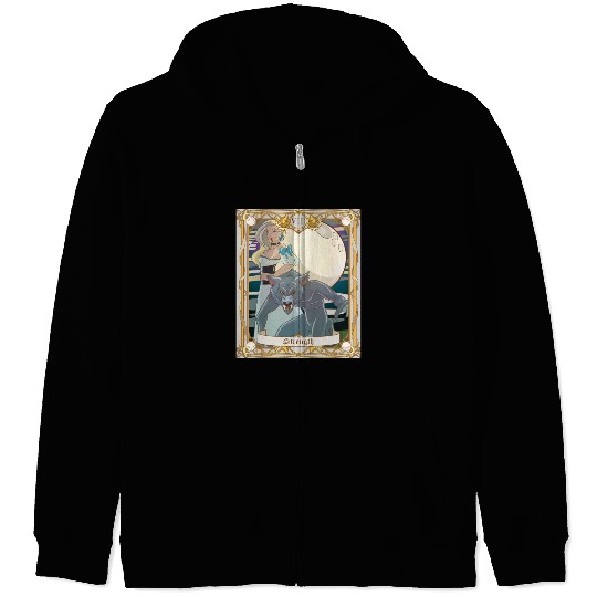 Strength Tarot Card, Major Arcana Anime Vampire Zip Hoodies