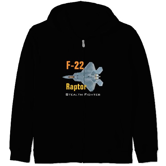 F 22 Raptor stealth fighter Zip Hoodies