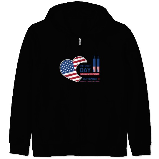 Patriot Day 9 11 USA Zip Hoodies