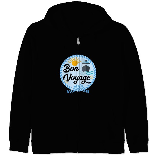 Bon Voyage Zip Hoodies