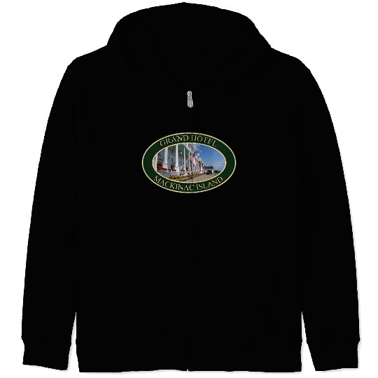 Grand Hotel on Mackinac Island, Michigan Zip Hoodies