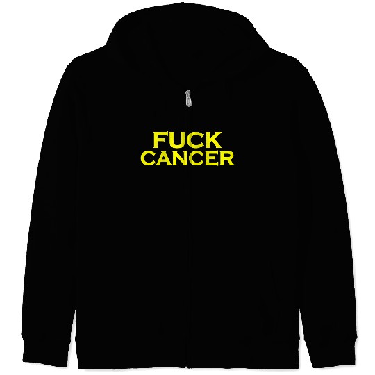 Fuck cancer Zip Hoodies