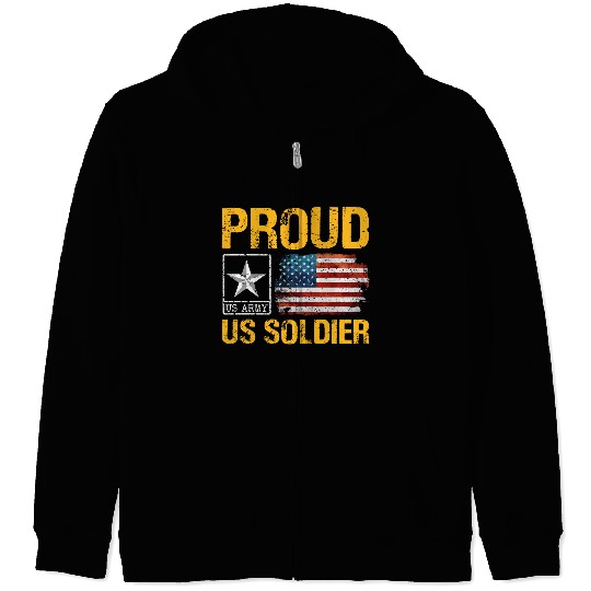 Proud Army Son Army Mom US Army Memorial Day Zip Hoodies