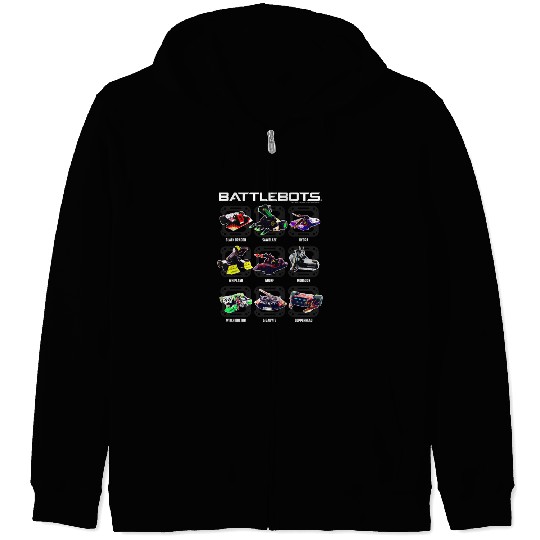 BattleBots Group Robot Photo Box Up Zip Hoodies, Mens