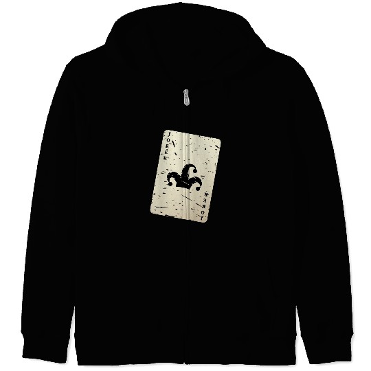 Joker card Zip Hoodies