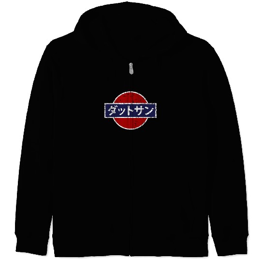 Datsun Vintage Japanese Car Zip Hoodies