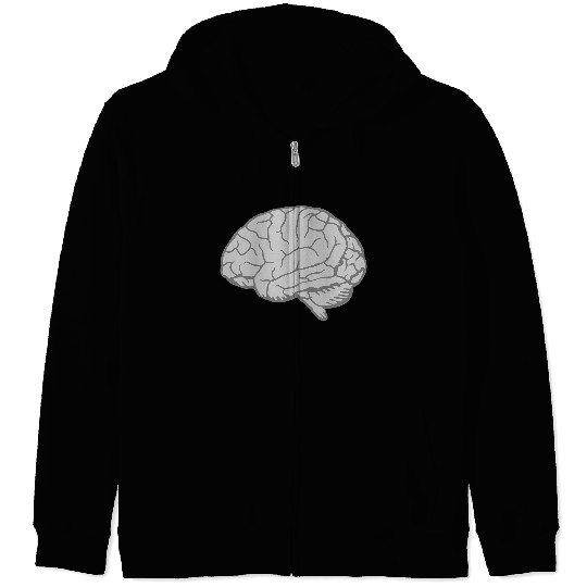Brain Anatomy Organ Zip Hoodies
