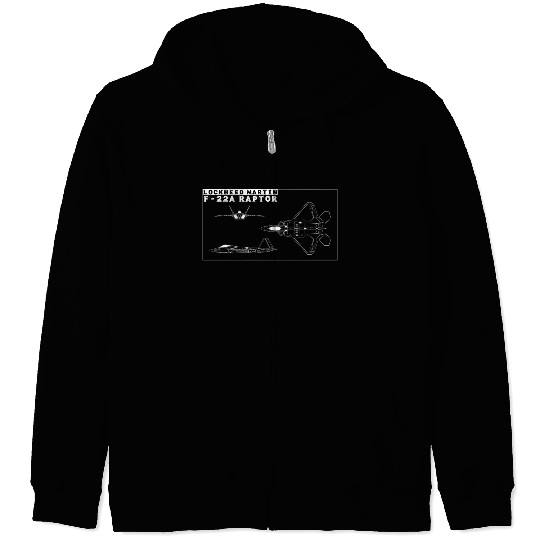 LOCKHEED MARTIN F 22 Zip Hoodies