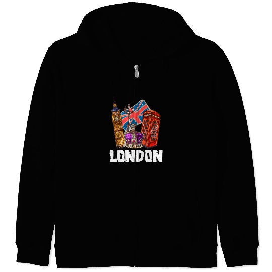 London Zip Hoodies