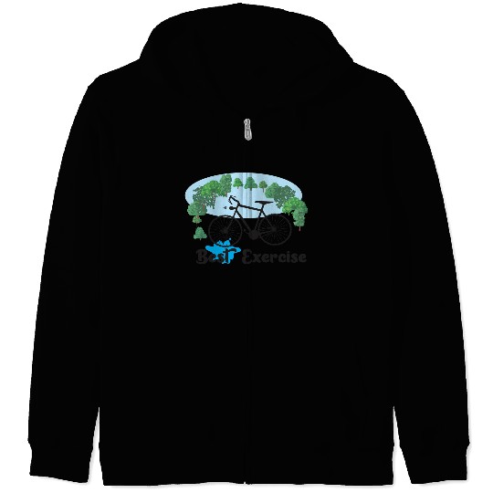 cycle is best exercise Zip Hoodies