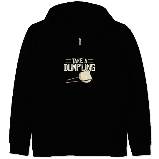 Dumpling Asian Food Chinese Food Fan Zip Hoodies