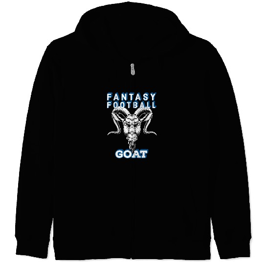 Fantasy Football GOAT Gift Idea Draft BBQ Zip Hoodies