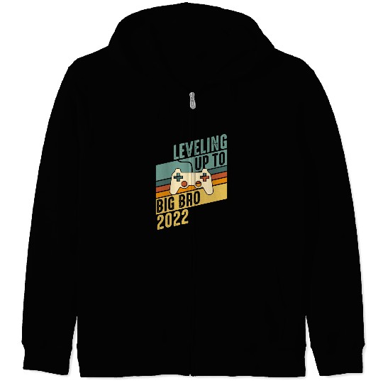 Level up Big Brother 2022 Baby Gamer Boy Baby Zip Hoodies