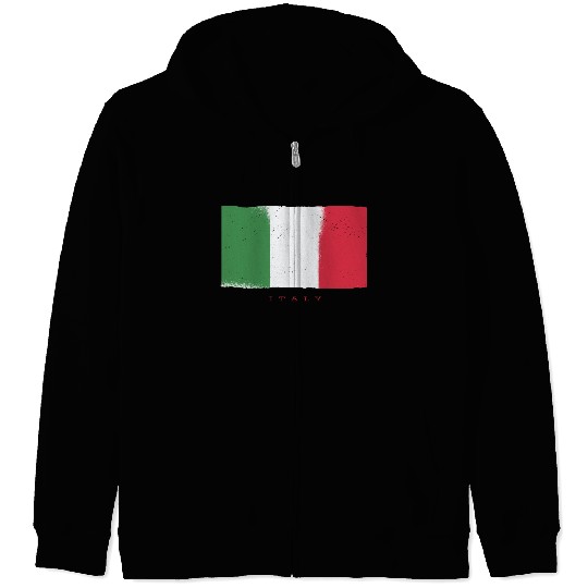 Italy Flag PIzza Pasta Travel Italy Flag PIzza Pas Zip Hoodies