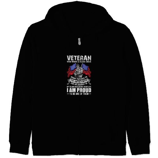 Veterans day celebration. Thank you veterans Zip Hoodies