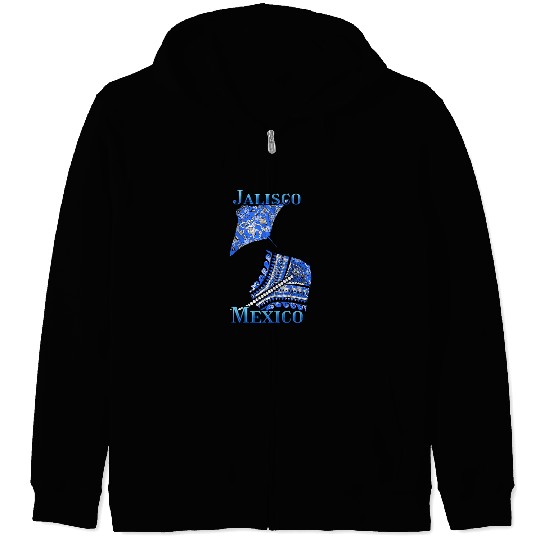 Jalisco Vacation Tribal Stingrays Zip Hoodies