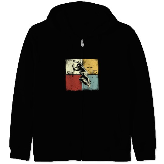 Parkour Free Running Traceur Retro Zip Hoodies
