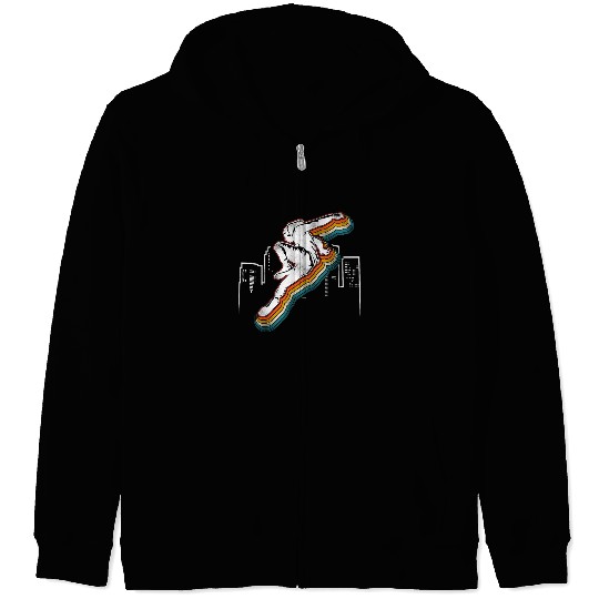 Parkour Free Running Traceur Retro Zip Hoodies