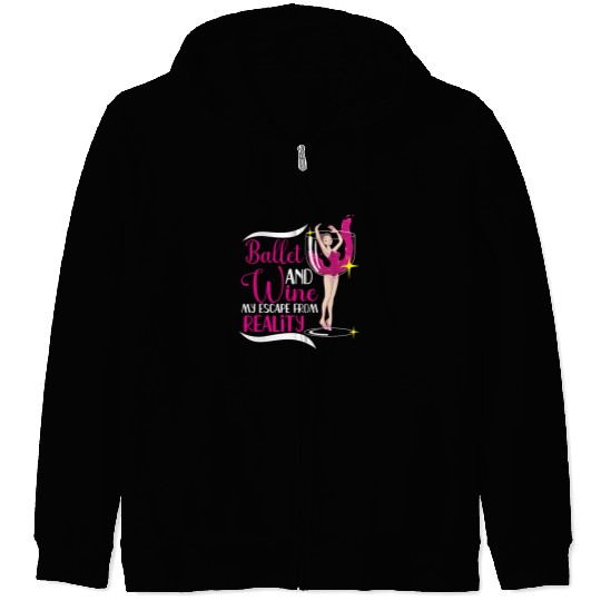 Ballet Ballerina Dance Dancer Dancing Ballet Gift Zip Hoodies