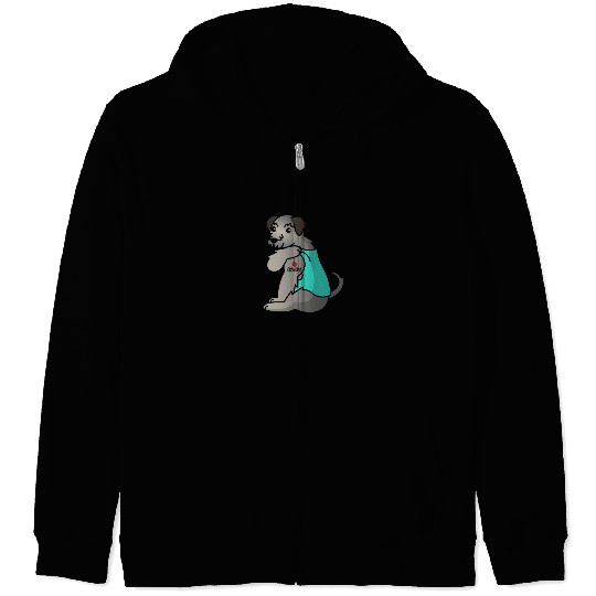 Irish Wolfhound I Love Grandma Zip Hoodies