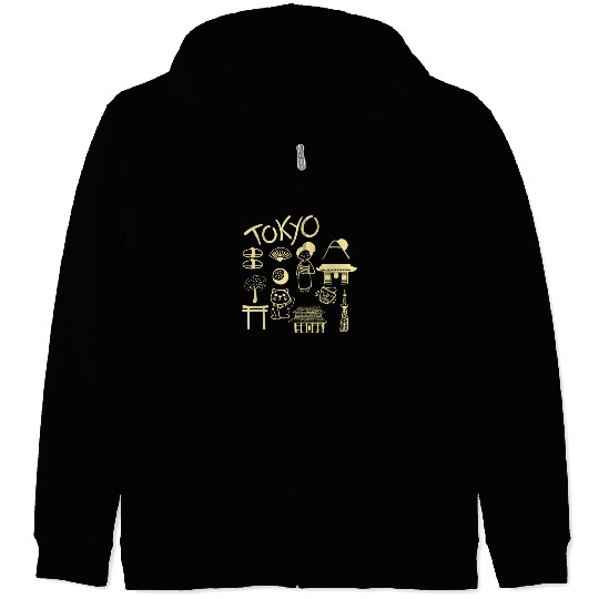 Tokyo & More Tourist Gift Zip Hoodies