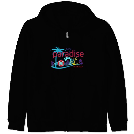 MY PARADISE FLOATS Zip Hoodies