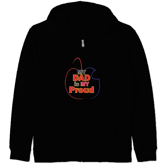 i love dad | best design | new best design | popul Zip Hoodies