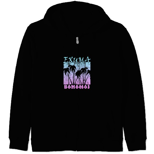 Exuma Bahamas Zip Hoodies