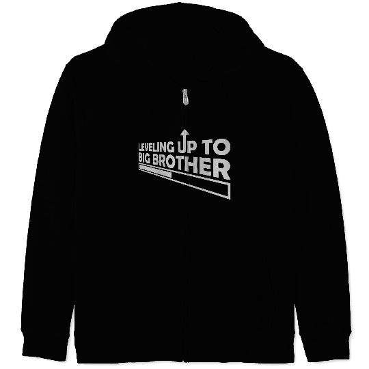 Leveling up big brother Zip Hoodies