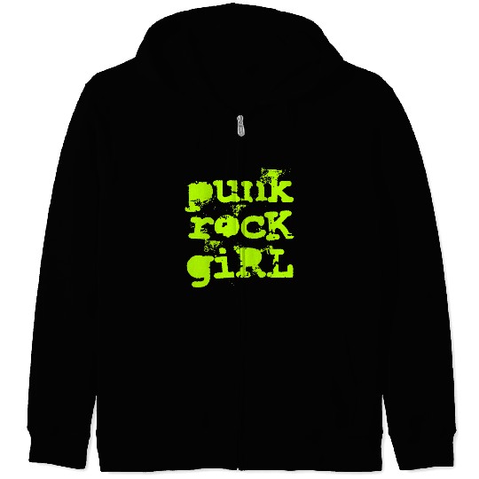 Punk Rock Girl Zip Hoodies