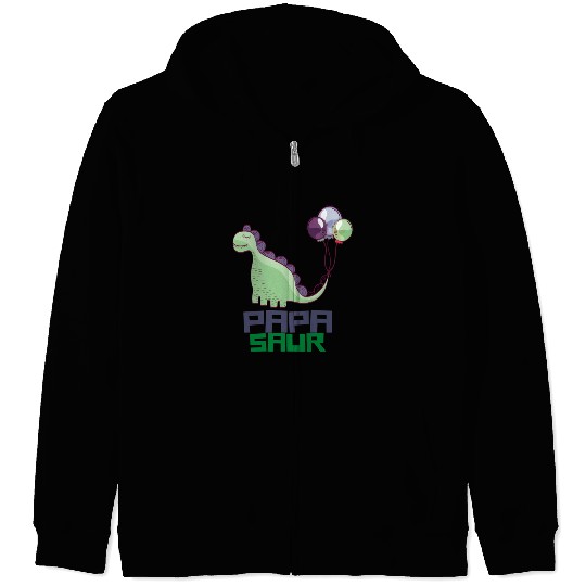 PAPA SAUR, Father's Day Zip Hoodies