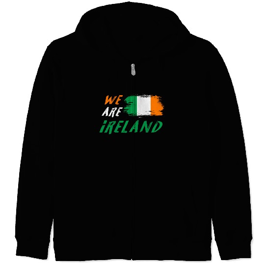 We are Ireland flags design Zip Hoodies