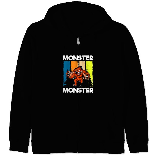 Monster Colorful Big Sister Zip Hoodies
