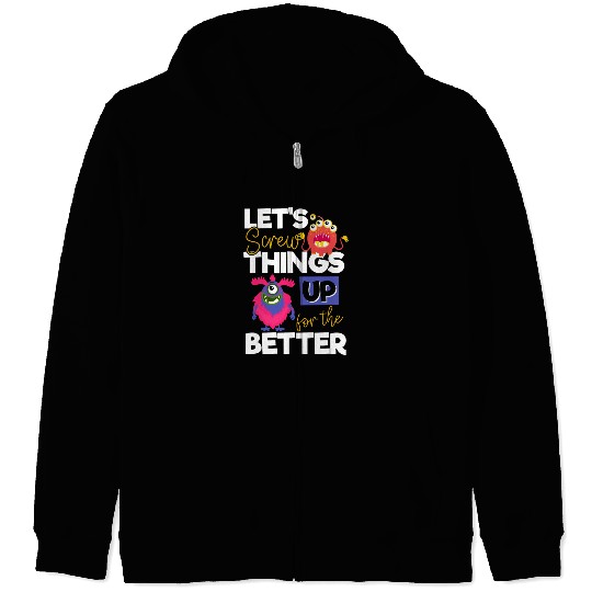 Monster Comic Little Sister Zip Hoodies