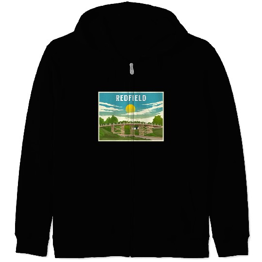 Redfield Historic James Street Bridge Zip Hoodies