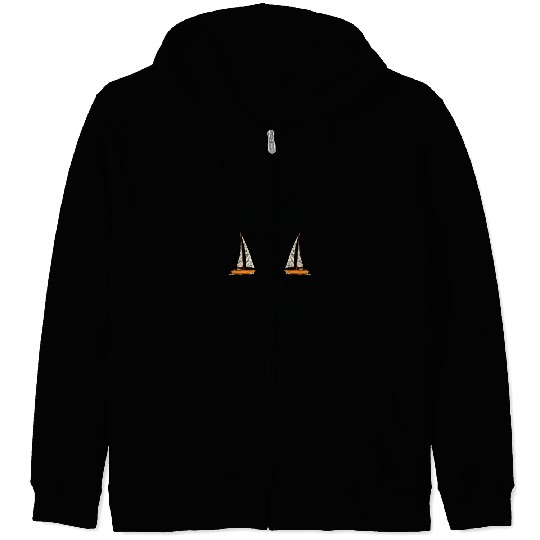 Sailing Boats Boat Kayak Pontoon Boating Captain Zip Hoodies