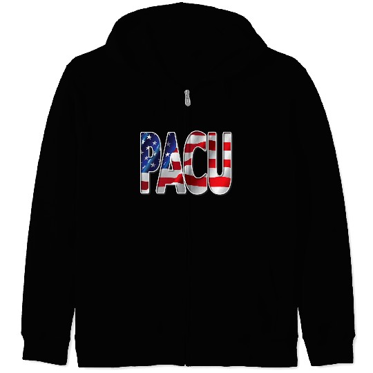 Nurses USA Flag Stars Stripes PACU Zip Hoodies