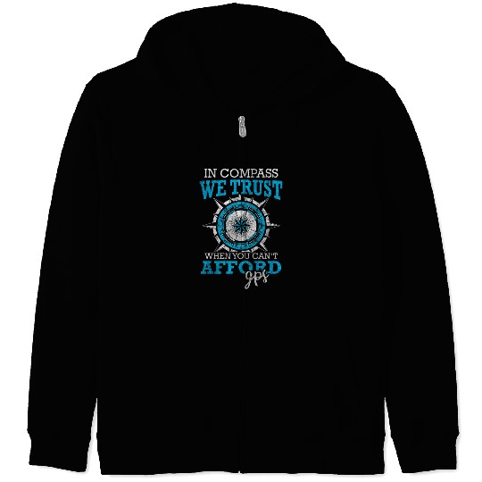 Sailing South Direction Lifestyle Zip Hoodies