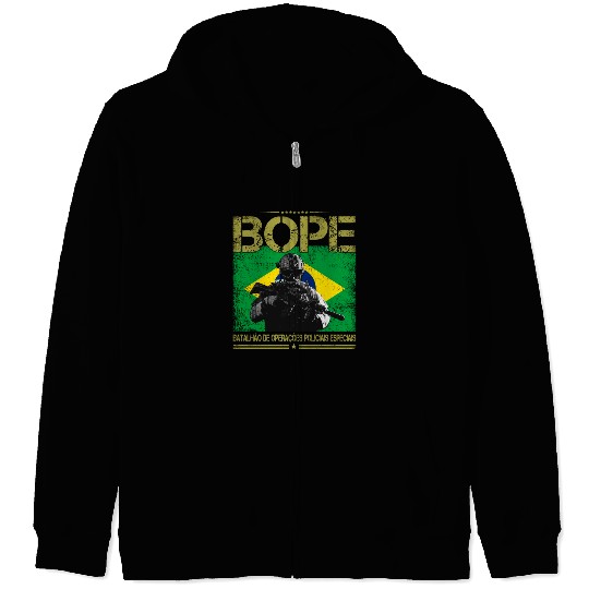 BOPE Brazil Police Special Forces Zip Hoodies