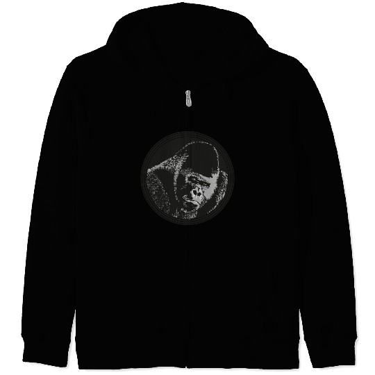 Gorilla ape Zip Hoodies