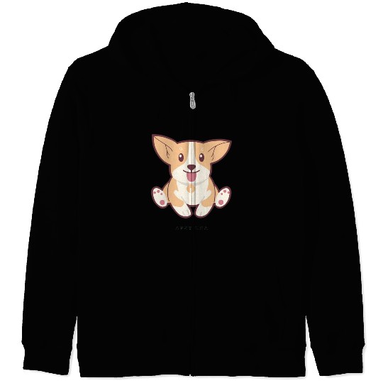 Corgi Zip Hoodies