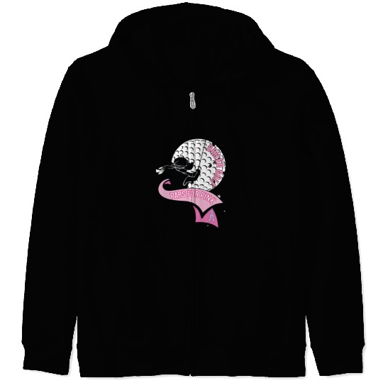 Pars for Pink Driller Girls Golf Zip Hoodies