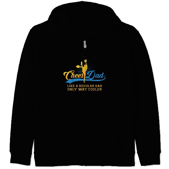 Cheer Dad Cheerleader Daddy T Zip Hoodies