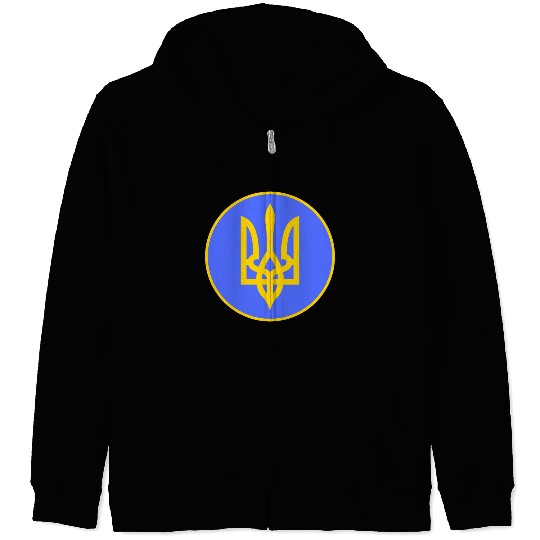 Ukraine trident Zip Hoodies