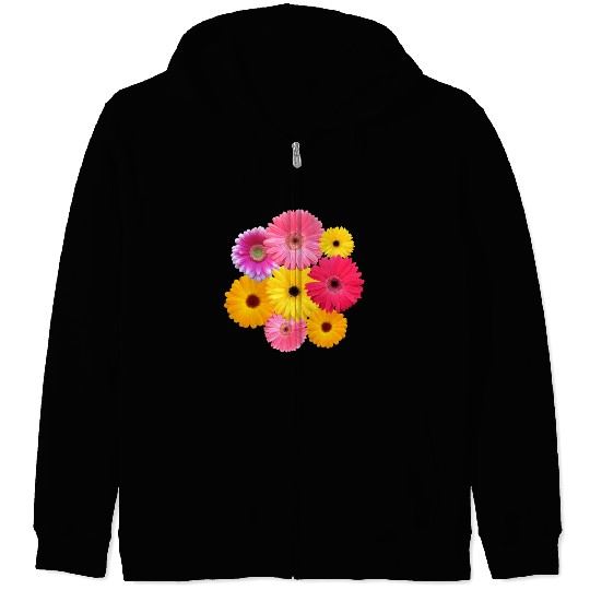 gerbera flower, daisies, gerberas, daisy blooms Zip Hoodies