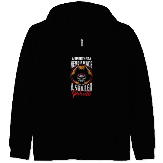 Pirate Treasure Hunt Buccaneer Sailing Zip Hoodies