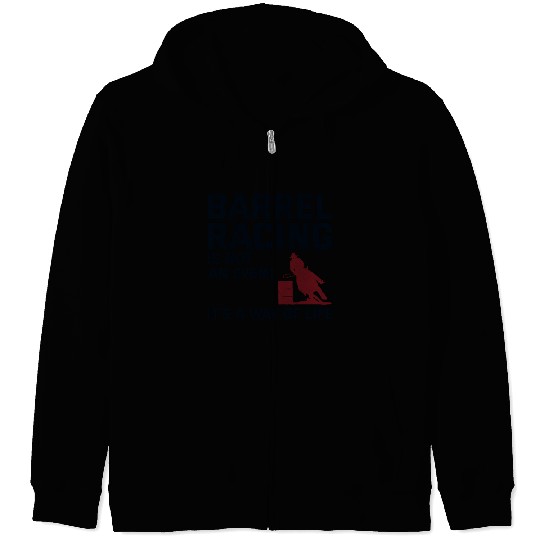 Barrel Racer Rodeo Racing Horse Riding Race Funny Zip Hoodies