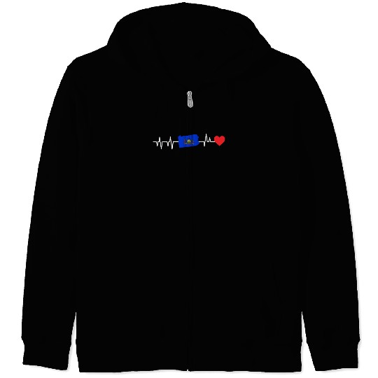Pennsylvania Heartbeat Gift Zip Hoodies