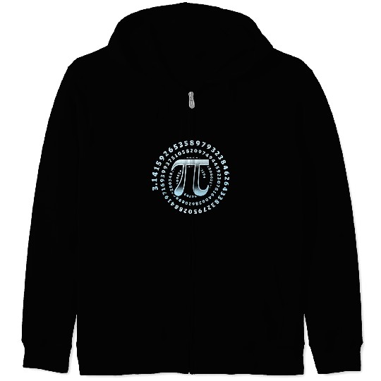 3.14 Pi Day Mathematics Physics Irrational Number Zip Hoodies